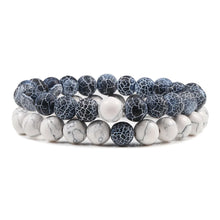 Load image into Gallery viewer, PULSERA DE CUENTAS DE OJO DE TIGRE Y LAVA NATURAL