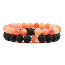 Load image into Gallery viewer, PULSERA DE CUENTAS DE OJO DE TIGRE Y LAVA NATURAL