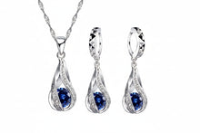 Load image into Gallery viewer, -CONJUNTO DE COLLAR Y ARETES PLATA 925