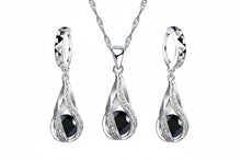 Load image into Gallery viewer, -CONJUNTO DE COLLAR Y ARETES PLATA 925