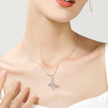 Cargar imagen en el visor de la galería, -COLGANTE MARIPOSA DE PLATA 925