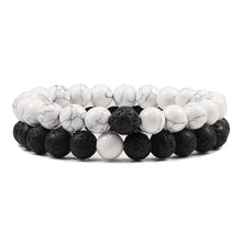 Load image into Gallery viewer, PULSERA DE CUENTAS DE OJO DE TIGRE Y LAVA NATURAL