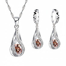 Load image into Gallery viewer, -CONJUNTO DE COLLAR Y ARETES PLATA 925