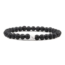 Load image into Gallery viewer, PULSERA DE CUENTAS DE OJO DE TIGRE Y LAVA NATURAL