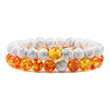 Load image into Gallery viewer, PULSERA DE CUENTAS DE OJO DE TIGRE Y LAVA NATURAL
