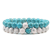 Load image into Gallery viewer, PULSERA DE CUENTAS DE OJO DE TIGRE Y LAVA NATURAL