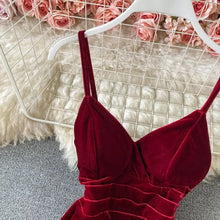 Cargar imagen en el visor de la galería, -VESTIDO SEXY ARTECIOPELADO