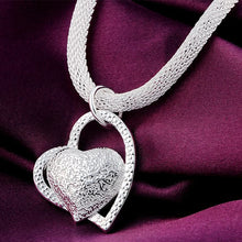 Cargar imagen en el visor de la galería, -COLLAR DE CORAZÓN PLATA 925