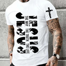 Cargar imagen en el visor de la galería, -CAMISETA JESÚS ES EL CAMINO,LA VERDAD Y LA VIDA