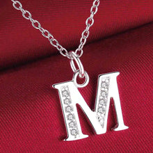 Cargar imagen en el visor de la galería, -COLGANTE DE LETRA PLATA 925