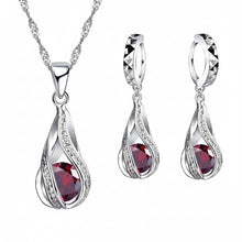Load image into Gallery viewer, -CONJUNTO DE COLLAR Y ARETES PLATA 925
