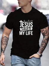 Cargar imagen en el visor de la galería, -CAMISETA HOMBRE JESUS SAVED MY LIFE
