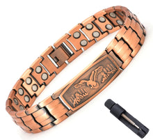 Cargar imagen en el visor de la galería, -PULSERA MAGNETICA COBRE HOMBRE,PADRE NUESTRO

