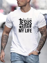 Cargar imagen en el visor de la galería, -CAMISETA HOMBRE JESUS SAVED MY LIFE

