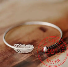 Load image into Gallery viewer, -BRAZALETE PLATA 925 PLUMA
