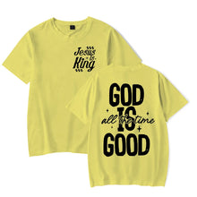 Cargar imagen en el visor de la galería, -CAMISETA UNISEX JESUS ES EL REY Y DIOS ES BUENO
