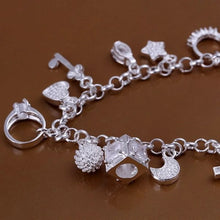 Load image into Gallery viewer, -BRAZALETE PLATA 925 CON DIJES
