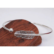 Load image into Gallery viewer, -BRAZALETE PLATA 925 PLUMA
