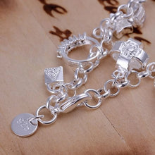 Load image into Gallery viewer, -BRAZALETE PLATA 925 CON DIJES

