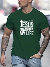 Cargar imagen en el visor de la galería, -CAMISETA HOMBRE JESUS SAVED MY LIFE
