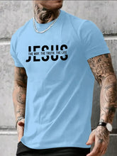 Cargar imagen en el visor de la galería, -CAMISETA HOMBRE JESUS ES EL CAMINO,LA VERDAD Y LA VIDA.
