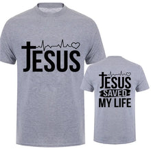 Cargar imagen en el visor de la galería, -CAMISETA UNISEX JESÚS SALVÓ MI VIDA
