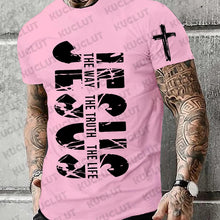 Cargar imagen en el visor de la galería, -CAMISETA JESÚS ES EL CAMINO,LA VERDAD Y LA VIDA
