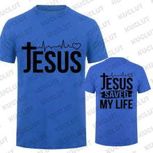 Cargar imagen en el visor de la galería, -CAMISETA UNISEX JESÚS SALVÓ MI VIDA
