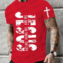 Cargar imagen en el visor de la galería, -CAMISETA JESÚS ES EL CAMINO,LA VERDAD Y LA VIDA
