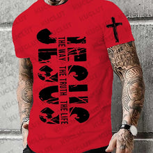Cargar imagen en el visor de la galería, -CAMISETA JESÚS ES EL CAMINO,LA VERDAD Y LA VIDA
