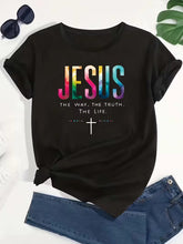 Cargar imagen en el visor de la galería, -CAMISETA JESÚS EL CAMINO,VERDAD Y LA VIDA
