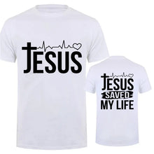 Cargar imagen en el visor de la galería, -CAMISETA UNISEX JESÚS SALVÓ MI VIDA
