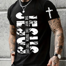 Cargar imagen en el visor de la galería, -CAMISETA JESÚS ES EL CAMINO,LA VERDAD Y LA VIDA
