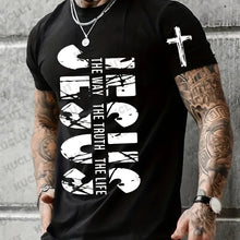 Cargar imagen en el visor de la galería, -CAMISETA JESÚS ES EL CAMINO,LA VERDAD Y LA VIDA
