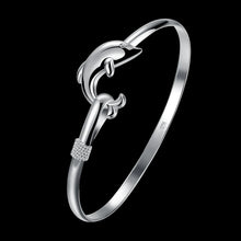 Cargar imagen en el visor de la galería, -BRAZALETE PLATA 925 DELPHIN
