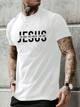 Cargar imagen en el visor de la galería, -CAMISETA HOMBRE JESUS ES EL CAMINO,LA VERDAD Y LA VIDA.
