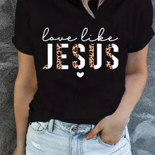 Cargar imagen en el visor de la galería, -CAMISETA MUJER LOVE,LIKE JESÚS Y VARIAS
