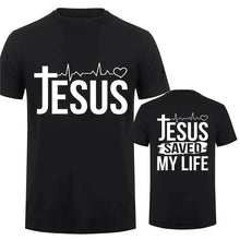 Cargar imagen en el visor de la galería, -CAMISETA UNISEX JESÚS SALVÓ MI VIDA

