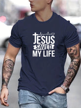 Cargar imagen en el visor de la galería, -CAMISETA HOMBRE JESUS SAVED MY LIFE
