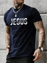 Cargar imagen en el visor de la galería, -CAMISETA HOMBRE JESUS ES EL CAMINO,LA VERDAD Y LA VIDA.
