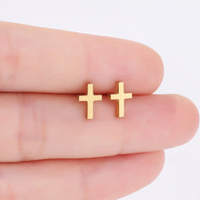 Cargar imagen en el visor de la galería, -ARETES DE CRUZ

