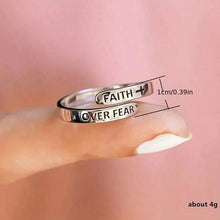 Cargar imagen en el visor de la galería, -ANILLO FAITH OVER FEAR
