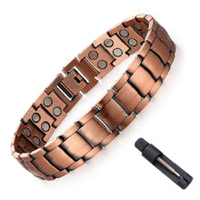 Cargar imagen en el visor de la galería, -PULSERA MAGNETICA COBRE HOMBRE,PADRE NUESTRO
