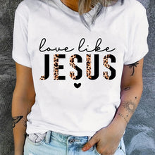 Cargar imagen en el visor de la galería, -CAMISETA MUJER LOVE,LIKE JESÚS Y VARIAS
